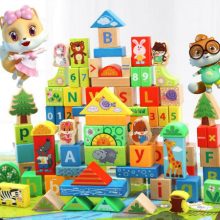 婴幼儿木制积木玩具，寓教于乐启蒙宝宝益智力