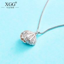 XGG可开式贝壳珍珠项链，打开贝壳里面有一颗天然珍珠