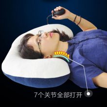 U形护颈电动按摩枕，可热敷可按摩的专业级护颈枕